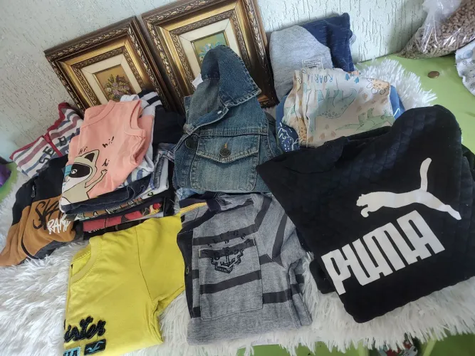 Lote de roupas infantil de menino tm 3 4 anos 56 peças
