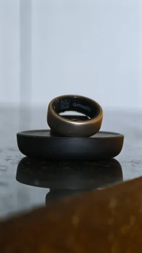 Amazfit Helio Ring titânio tam 8 - novíssimo