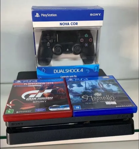 PS4 Slim 500 GB Semi Novo Com Garantia