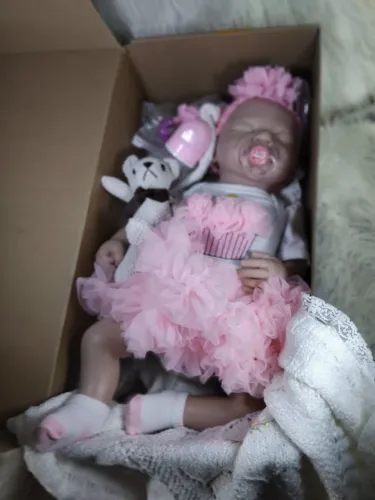 BEBÊ REBORN SILICONE SÓLIDO 50 CM