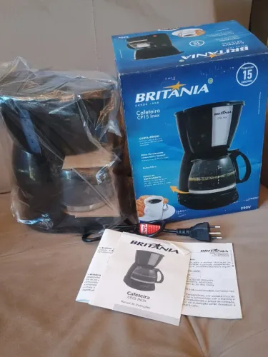 Cafeteira Elétrica Britânia CP15 Inox - nova na caixa.