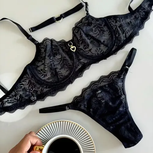 Lingerie Em Renda 3 Peças