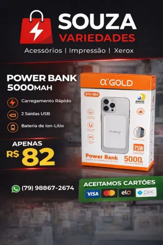 Power Bank por Indução 