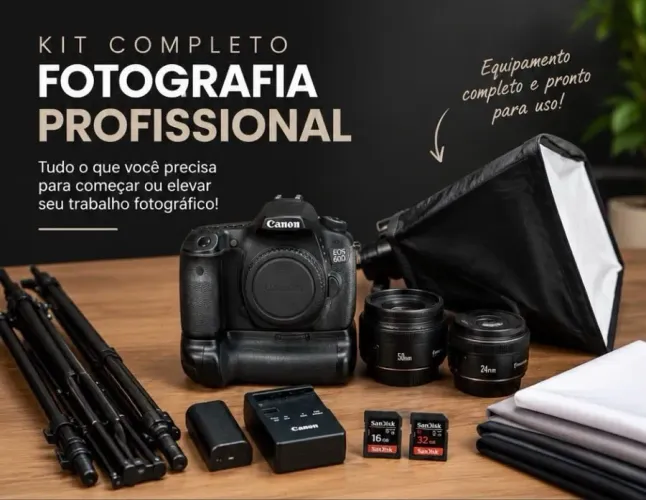 Kit COMPLETO fotografia profissional