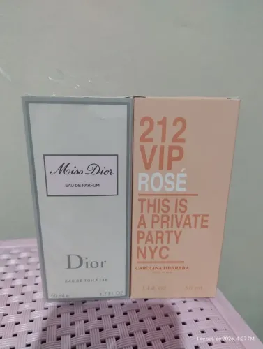 Perfume 212 Vip Rose e Miss Dior