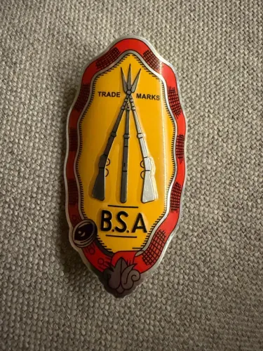Emblema bicicleta BSA antiga