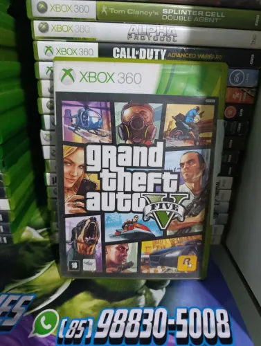 GTA V Xbox 360 completo ( manual/ mapa/garantia da loja)