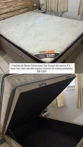 Colchão + box baú