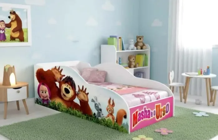 Cama infantil Masha e o Urso NOVA na caixa