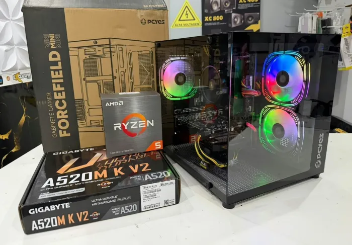 Cpu gamer Ryzen 5 5500 + rx 580 8g