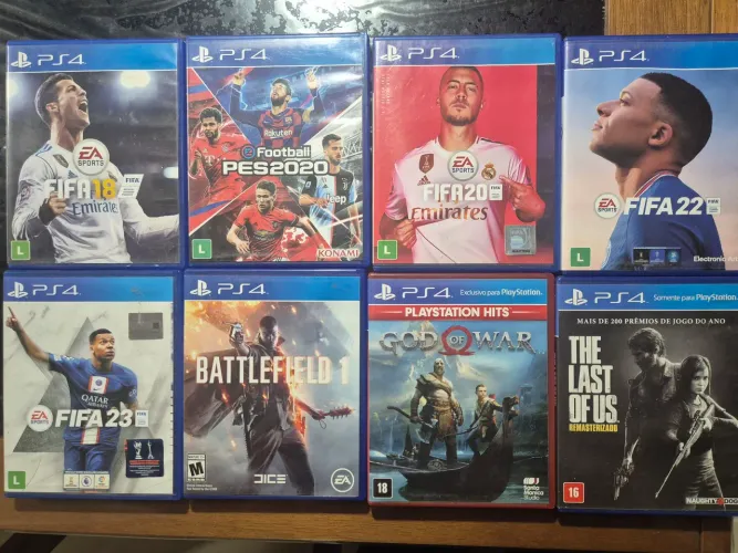 Lote 8 Jogos PS4 Originais Usados + Venda Separada