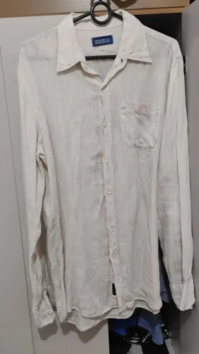 Camisa Republic Paradise Branca - Estilo Linho - Tam P