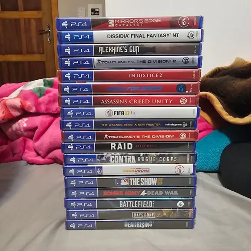 Lote de 18 jogos ps4 novos lacrados PlayStation 4 sony ps play gamer pack combo original