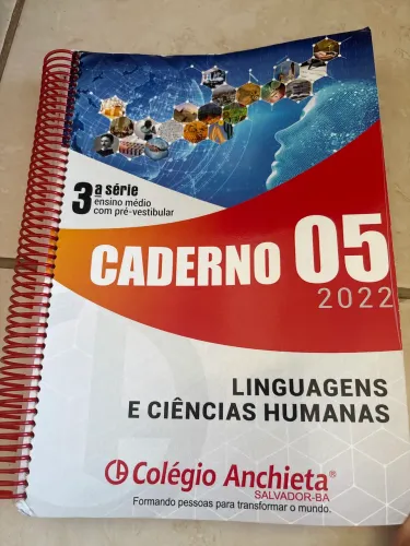 Caderno de Enem de linguagens e ciências humanas