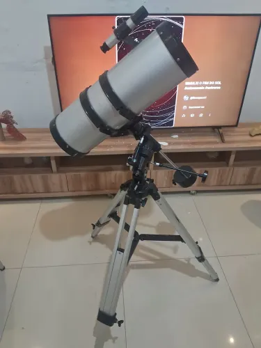 Telescópio Astronômico Bluetek 150mm Focal 1400mm Equatorial Newtoniano Aumento 2100x