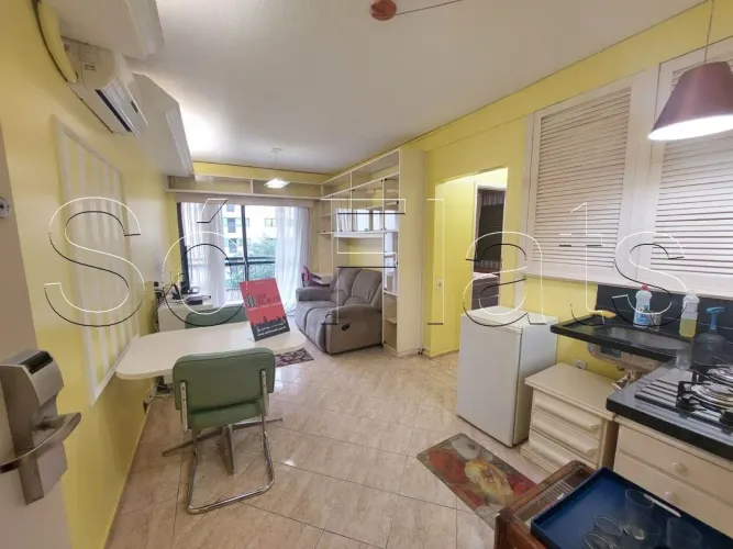 Apartamento Mercure São Paulo Alamedas com 32m² contendo 1 dormitório e 1 vaga de garagem.