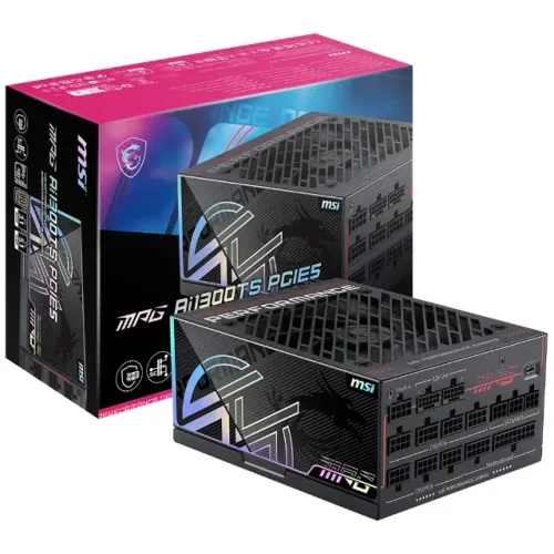 Fonte de Alimentação MSI MPG AI1300TS 1300W / Modular / 80 Plus Titanium