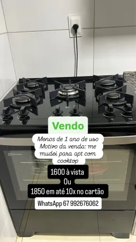 Vendo fogão Electrolux 5 bocas