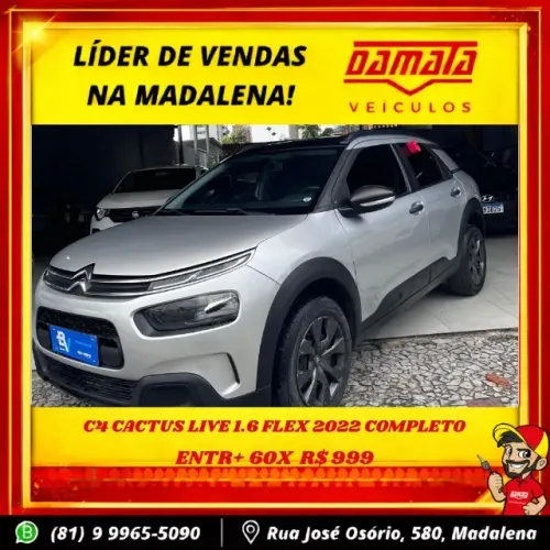 Citroen C4 Cactus Live 1.6 16V Flex AUT 2022