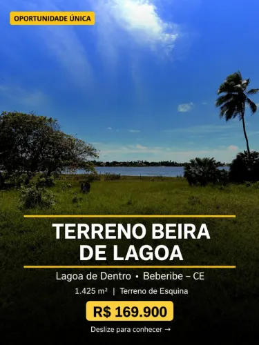 NOVA OPORTUNIDADE BEIRA DE LAGOA EM BEBERIBE !