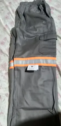 Calças de Obra com Faixa Refletida
