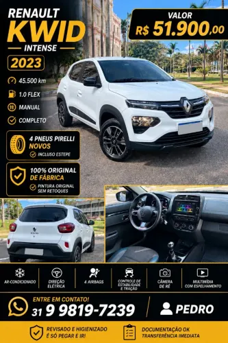 Renault Kwid Intense 1.0 Flex 12V 5P Mec. 2023