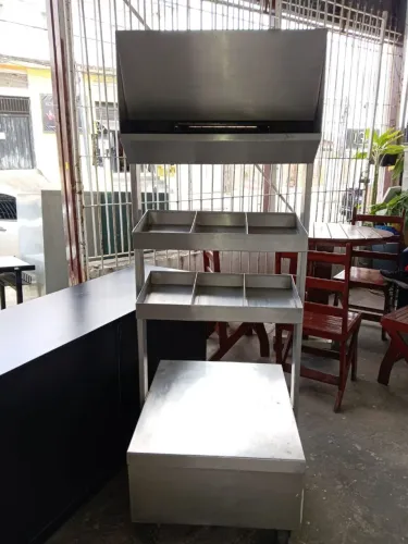 Tabuleiro Inox Para Talheres Pratos Etc.