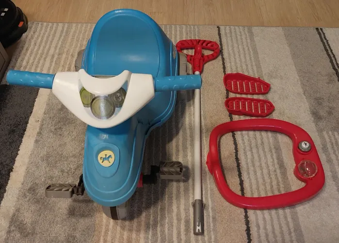 Triciclo velotrol Lelecita Calesita - 2 em 1 - Passeio e Pedal