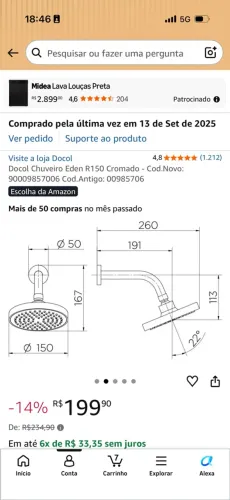 Chuveiro Docol