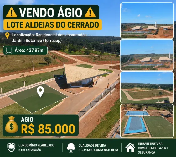 Lote Aldeias do cerrado- Jardim Botânico 