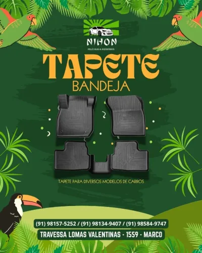TAPETE BANDEJA ( COM BORDA ELEVADA )