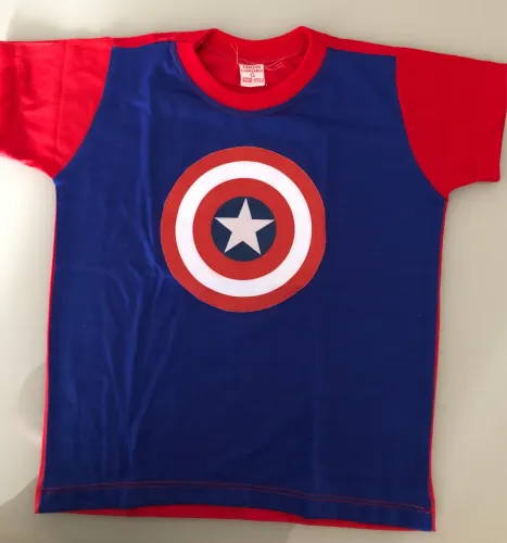 Camisa Infantil Capitão América - 05 anos