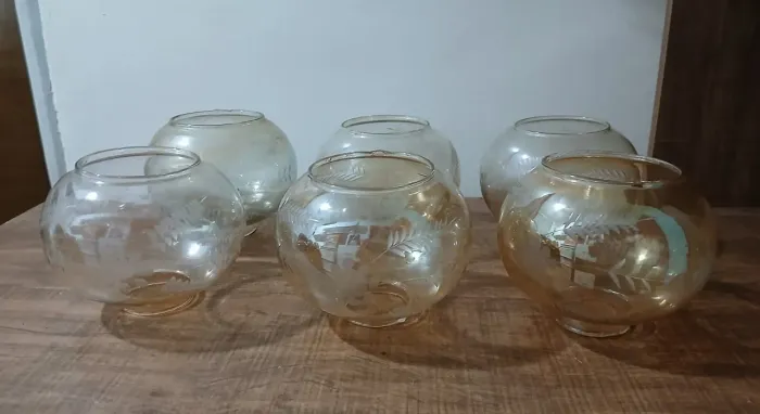 Cúpula de vidro lapidado