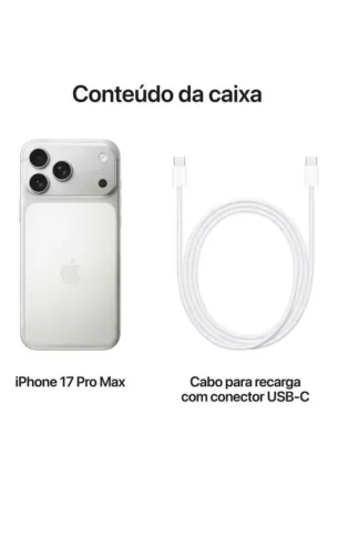 Apple iPhone 17 Pro Max 512GB Prateado 6,9" 48MP iOS 5G