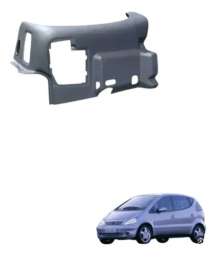 Moldura Inferior Painel Mercedes Benz Classe A 160 1999 Cinza-escuro