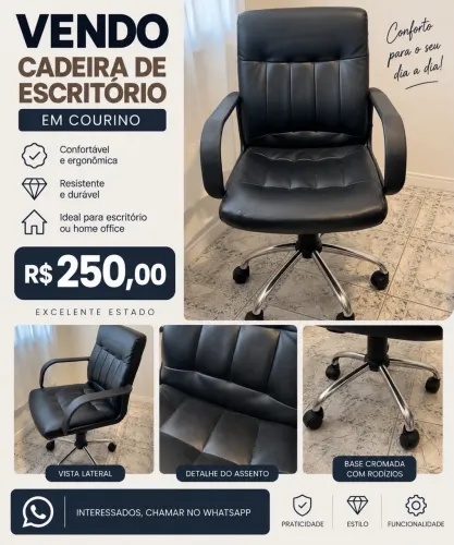 Cadeira de escritório com roda