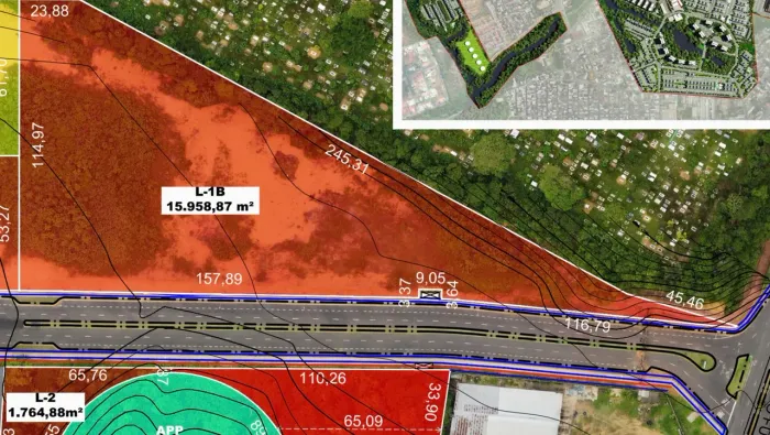 Lote de 15.958 m2 de esquina Parque Mosaico - Plano em 60 vezes