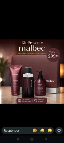 Kit boticário Malbec