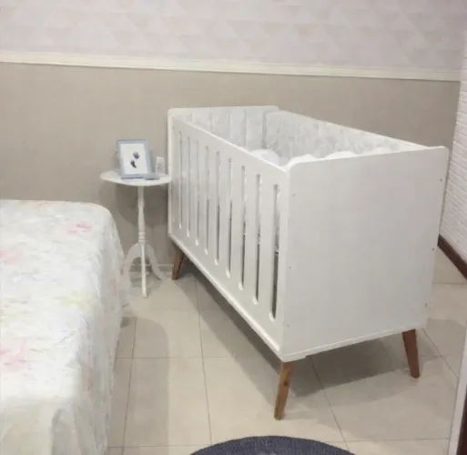 Berço americano retrô - vira cama