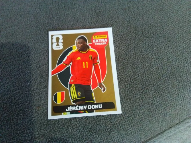 Legend Gold Do Jérémy Doku da Copa Do Mundo 2026