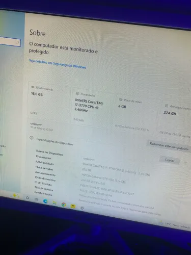 I7 3770 + GTX 1050 ti + 16GB + SSD