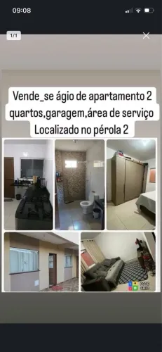 Vendo Ágio de Apartamento 2 Qts, Área de Serviço e Garagem - Pérola 2?