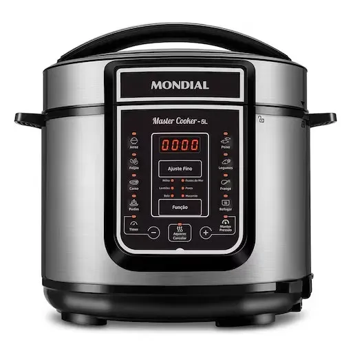 Panela de Pressão Elétrica Mondial 5L Digital Master Cooker 5L Preta - 110V