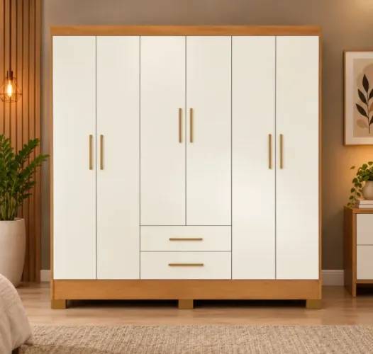 Guarda roupa 6 portas 2 gavetas NOVO DE FABRICA