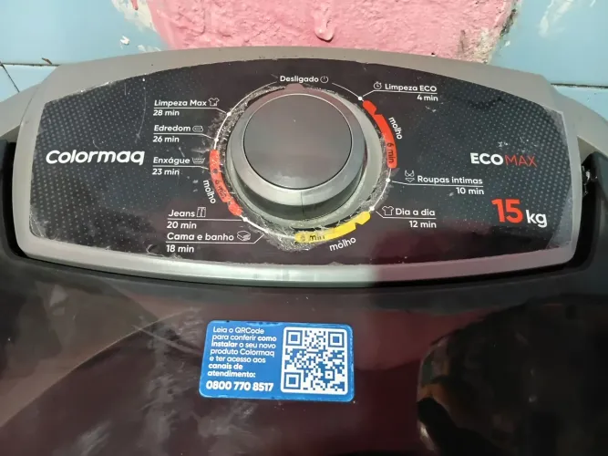 Lavadora colormaq 15 kg cinza