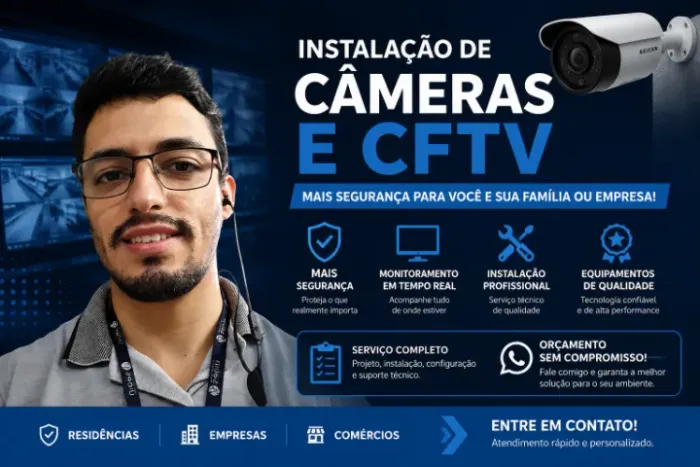 Instalação de Câmeras de Segurança e CFTV | Residências e Empresas