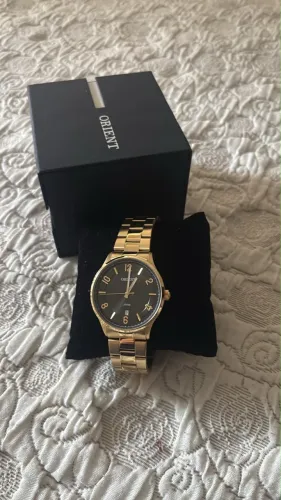 ? Relógio Orient Original Dourado - Elegante
