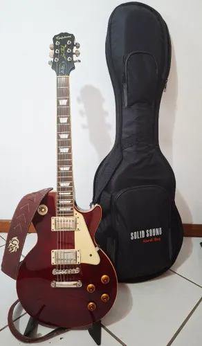 Guitarra Epiphone Les Paul Standard Plus Top Pro Wine Red