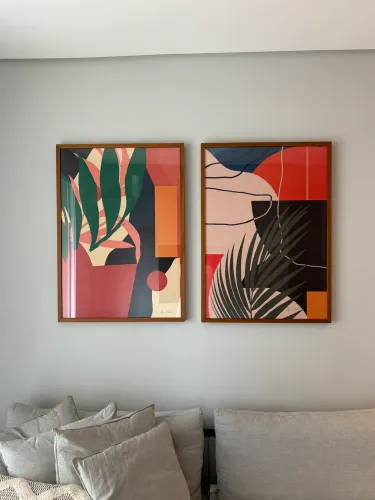 Quadros Coloridos (dupla) 62x 86 cm cada