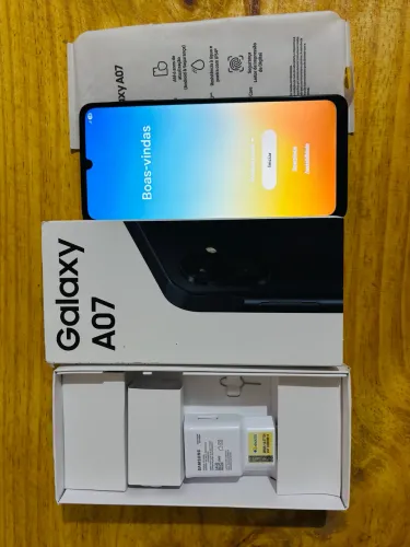 Samsung A07, 4RAM, 128GB. NOVO! Sem uso.
